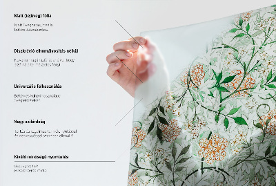 Samolepiaca vitráž na okno a dvere Botanický vzor