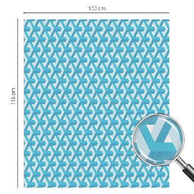 Privátna fólia na okno vitrážová Geometrické kocky