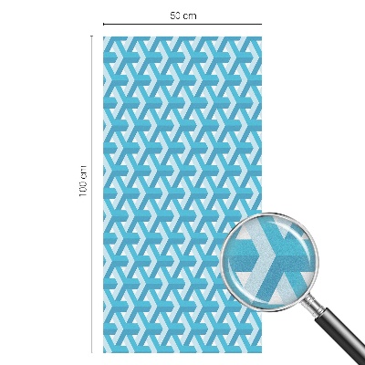 Privátna fólia na okno vitrážová Geometrické kocky