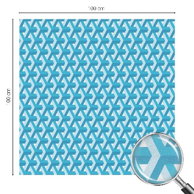 Privátna fólia na okno vitrážová Geometrické kocky