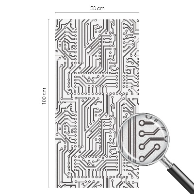 Samolepiaca fólia na sklo Technická téma