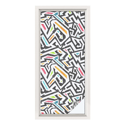 Fólia na okno na ochranu súkromia Abstraktná geometria