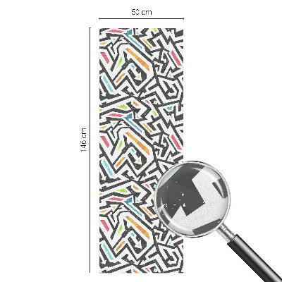 Fólia na okno na ochranu súkromia Abstraktná geometria