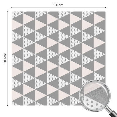 Privátna fólia na okno vitrážová Moderná geometria