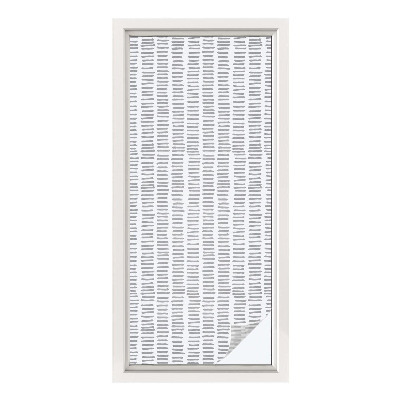 Samolepiaca vitráž na okno a dvere Minimalistické línie