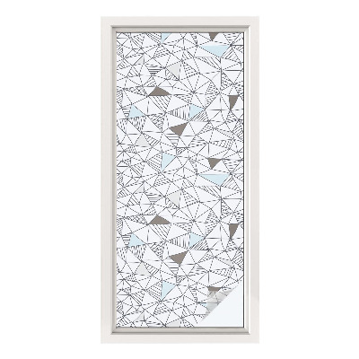 Privátna fólia na okno vitrážová Abstraktné tvary