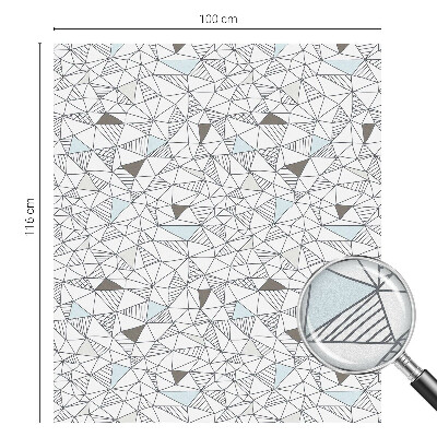 Privátna fólia na okno vitrážová Abstraktné tvary