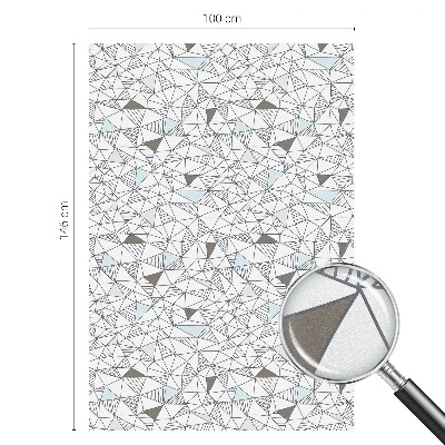 Privátna fólia na okno vitrážová Abstraktné tvary