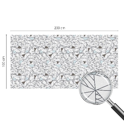 Privátna fólia na okno vitrážová Abstraktné tvary