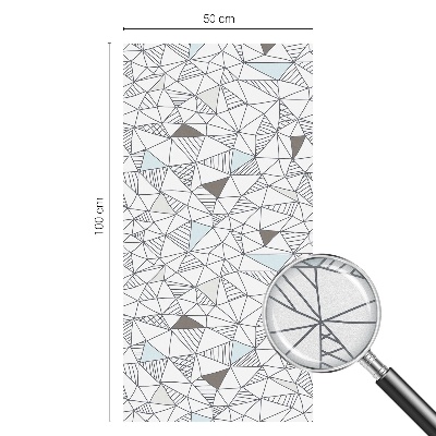 Privátna fólia na okno vitrážová Abstraktné tvary