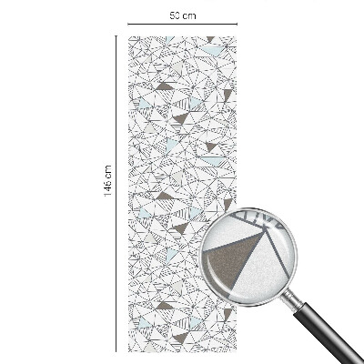 Privátna fólia na okno vitrážová Abstraktné tvary