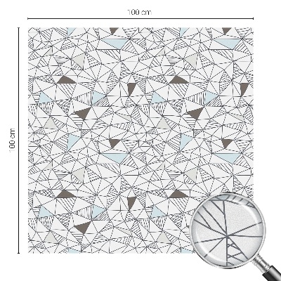 Privátna fólia na okno vitrážová Abstraktné tvary