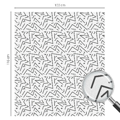 Fólia na okno na ochranu súkromia Abstraktné cikcaky