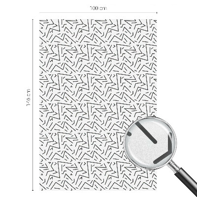 Fólia na okno na ochranu súkromia Abstraktné cikcaky