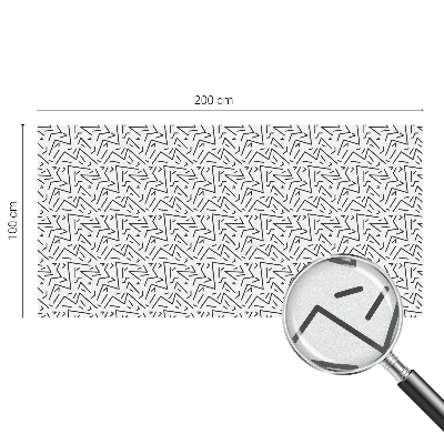 Fólia na okno na ochranu súkromia Abstraktné cikcaky