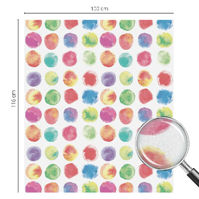 Samolepiaca vitráž na okno a dvere Farebné kruhy