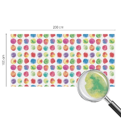 Samolepiaca vitráž na okno a dvere Farebné kruhy