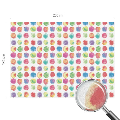 Samolepiaca vitráž na okno a dvere Farebné kruhy