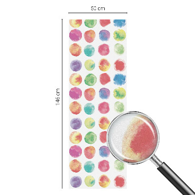 Samolepiaca vitráž na okno a dvere Farebné kruhy