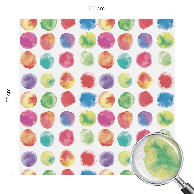 Samolepiaca vitráž na okno a dvere Farebné kruhy