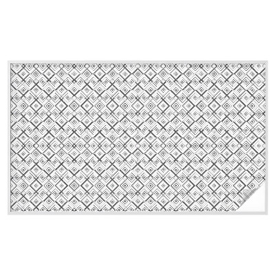 Privátna fólia na okno vitrážová Kosoštvorcová harmónia