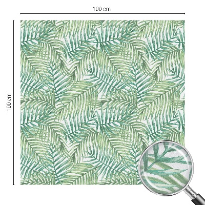 Fólia na okno na ochranu súkromia Zelená papraď