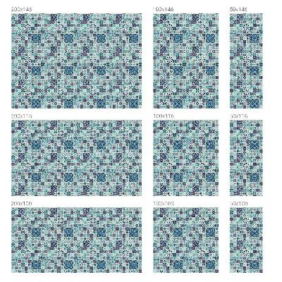 Samolepiaca fólia na sklo Kvetinové dlaždice