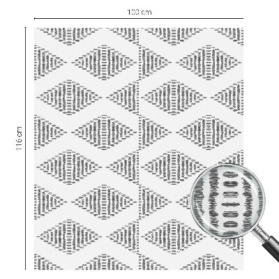 Privátna fólia na okno vitrážová Geometrické diamanty