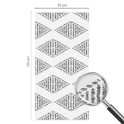 Privátna fólia na okno vitrážová Geometrické diamanty