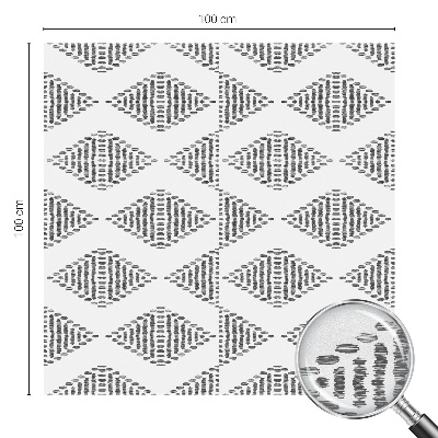 Privátna fólia na okno vitrážová Geometrické diamanty