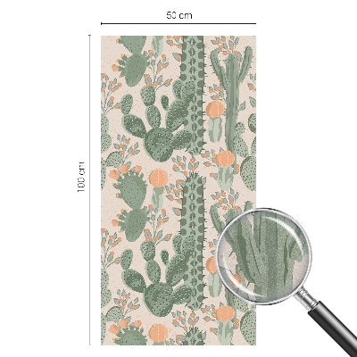 Privátna fólia na okno vitrážová Zelené sukulenty