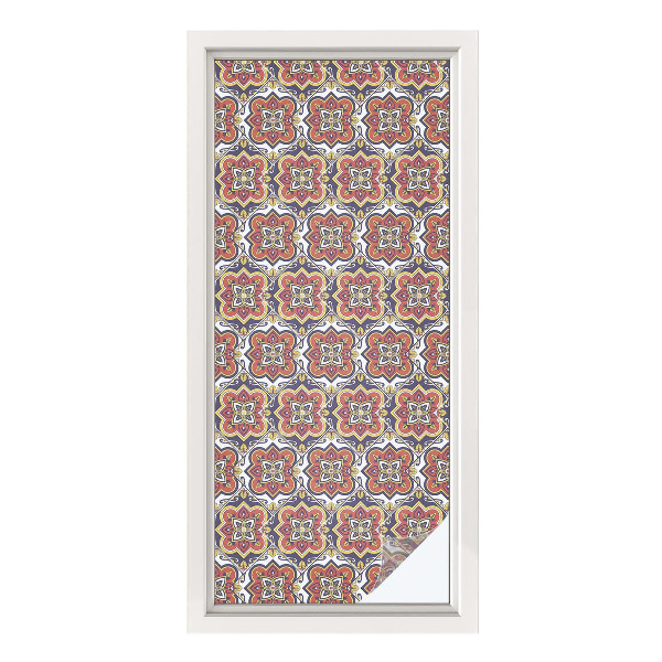 Fólia na okno na ochranu súkromia Kvetinový ornament