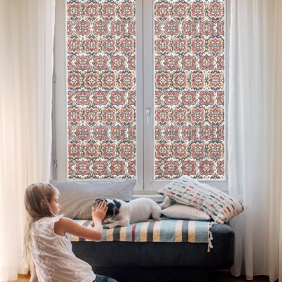 Fólia na okno na ochranu súkromia Kvetinový ornament