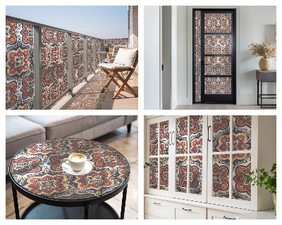 Fólia na okno na ochranu súkromia Kvetinový ornament