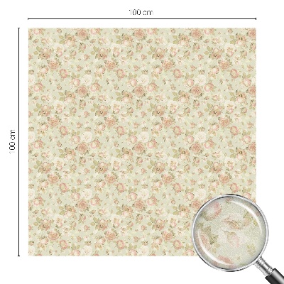 Dekoračná fólia na sklo vitráž Kvetinová elegancia