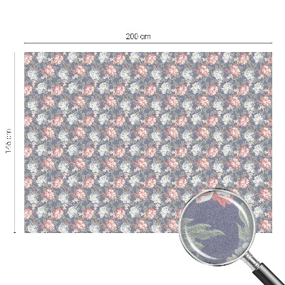 Privátna fólia na okno vitrážová Kvetinová elegancia