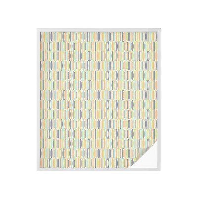 Samolepiaca vitráž na okno a dvere Oválne vzory