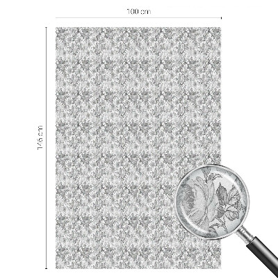 Samolepiaca vitráž na okno a dvere Kvetinová elegancia