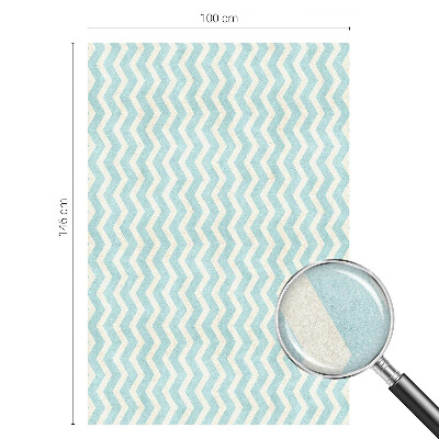 Dekoračná fólia na sklo vitráž Modrý cikcak