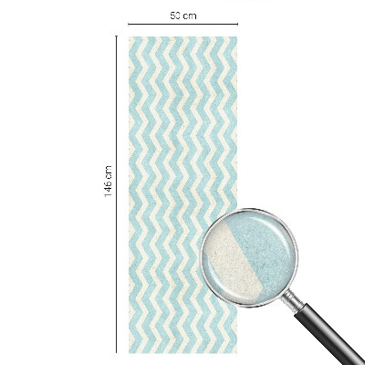 Dekoračná fólia na sklo vitráž Modrý cikcak