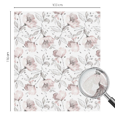 Samolepiaca fólia na sklo Ružové listy