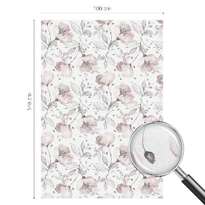 Samolepiaca fólia na sklo Ružové listy