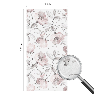 Samolepiaca fólia na sklo Ružové listy