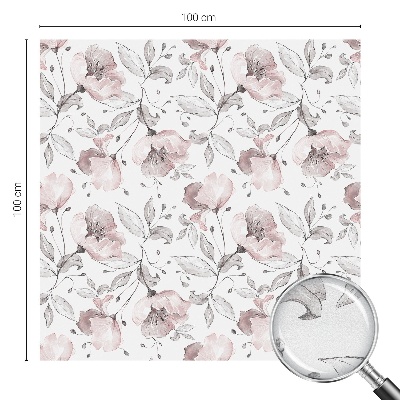 Samolepiaca fólia na sklo Ružové listy