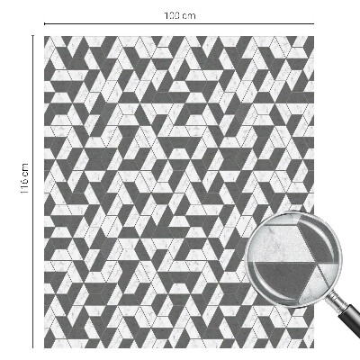 Samolepiaca vitráž na okno a dvere Geometrické ilúzie