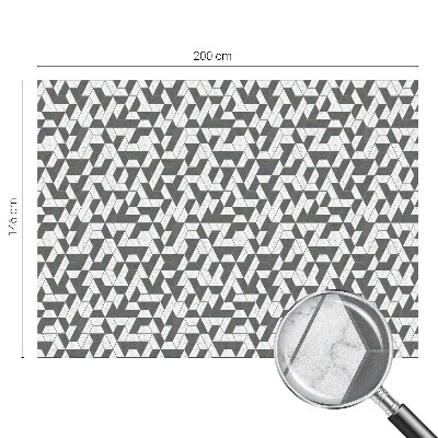 Samolepiaca vitráž na okno a dvere Geometrické ilúzie