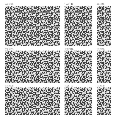 Samolepiaca vitráž na okno a dvere Geometrické ilúzie