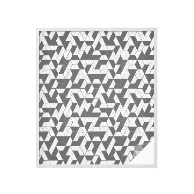 Samolepiaca vitráž na okno a dvere Geometrické ilúzie