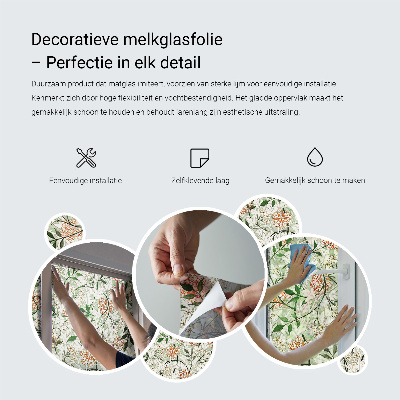 Samolepiaca vitráž na okno a dvere Geometrické ilúzie