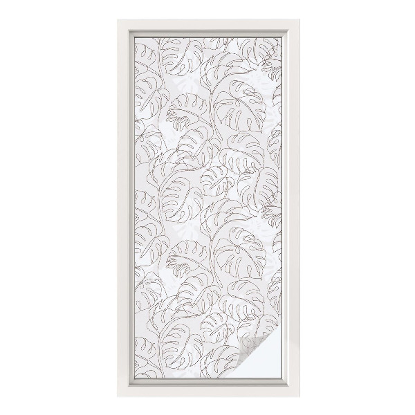 Samolepiaca fólia na sklo Rastlinná ozdoba